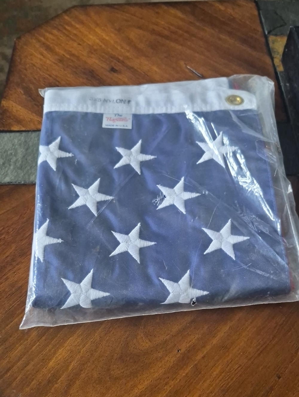 US Flag 3 X 5 New! Made By FlagSource. Nylon Hand Stitched